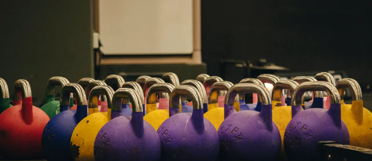 Kettlebells de la zone d'entraînement fonctionnel